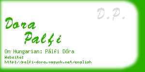 dora palfi business card