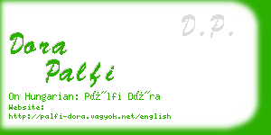 dora palfi business card